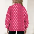 thumbnail image 5 of Womens Tops Long Sleeve Printed Blouse Sweatshirt Pockets Hoodied Coat,Blouse for Women Hot Pink S, 5 of 5