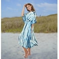 thumbnail image 2 of HAPPY BAY Women's Summer Loungewear African Beach Maxi Plus Size Kaftan Ethnic Print Casual Slit Dress Caftan Dresses for Women 1X-2X Prussian, Tie Dye, 2 of 5