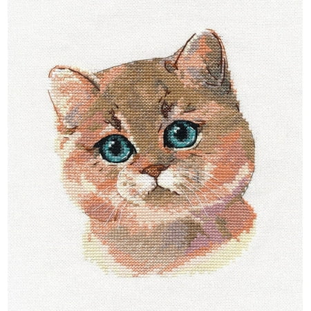 UPC: 4680021532108 | British Shorthair Cat 1326 Counted Cross Stitch Kit