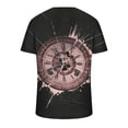 thumbnail image 4 of Birdeem Chandail Décontracté pour Hommes Col en V Imprimé Manches Courtes T-Shirt Blouse, 4 of 4