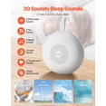 thumbnail image 2 of Portable White Noise Machine 30 Soothing Sleep Sounds Auto Shut Off Timer Night Light Memory Function for Baby Adult Travel Office, 2 of 6