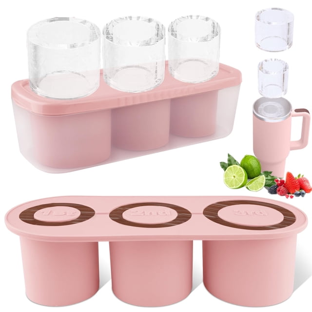 Bandeja para cubitos de hielo Fu Store para vasos de 900 a 1200 ml, 3 unidades