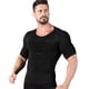 thumbnail image 1 of Corsé moldeador de manga corta para hombre, ropa moldeadora abdominal para hombre, ropa moldeadora deportiva elástica para hombre, chaleco de manga corta, 1 of 4