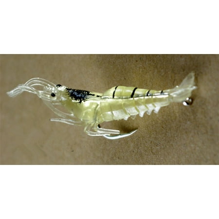 Fauful 10Pcs 4cm Soft Baits Fishing Lure Artificial Shrimp Bait with Hook