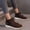 Coffee, variant on Women High Top Casual Booties Plaid Lined Flat Lace up Ankle Boots Warm Soft Lightweight Short Shoes for Indoor & Outdoor Daily Wear Coffee 12.5(43)