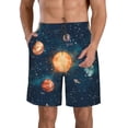 thumbnail image 1 of Fotbe Solar System And Planets Trajes de Baño Estampados para Hombre, Shorts de Verano de Secado Rápido, Ropa de Playa, Bañadores-Large, 1 of 6