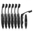 thumbnail image 1 of 8 Packs Travel Folding Toothbrush Portable Charcoal Toothbrush, 1 of 6