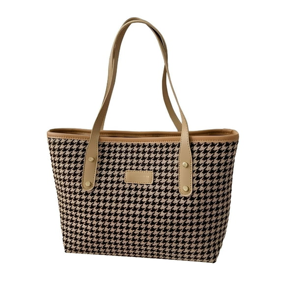 GASTROPOD Laptop Tote Bag Women'S Lightweight Canvas Leather Handbag Work Casual Shoulder Satchel Khaki