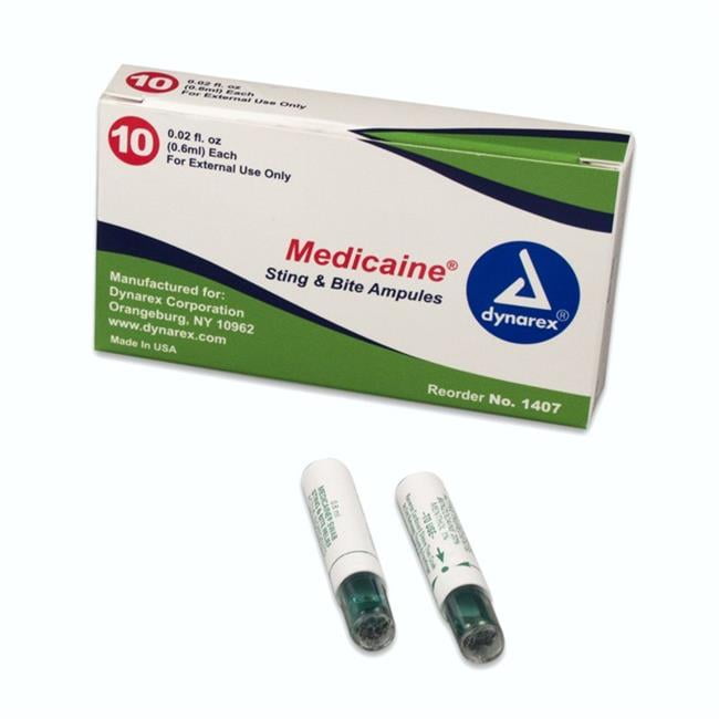 Dynarex 70412700 Medicaine Sting & Bite Relief - Pack of 10