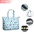 thumbnail image 2 of LightBlue Dinosaurs Stars Triangles Pattern Travel Tote Bags for Women Carry On,Large Weekender Bags for Women Travel,Multi Functional Duffle Bag for Work,Shopping,Sports, 2 of 5