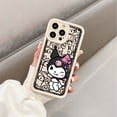 thumbnail image 2 of 2024 Sanrio Hello Kitty Kuromi Case for iPhone 12 Pro XS Max 13 Mini SE 8 7 14 Plus XR 15ProMax 11 Pro Square Liquid Soft Cover LXY, 2 of 7