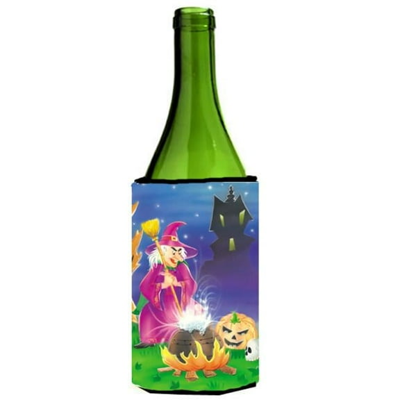 Witch & Her Castle Wine Bottle Can cooler Hugger