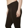 thumbnail image 4 of No nonsense Women's Cotton Legging, Espresso, Small, 4 of 5