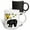 Multicolor, variant on 3drose, Funny Cute Black Bear and Honey Bee Hive Cartoon, 15oz Mug