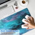 thumbnail image 4 of Enjoy Stellar Gaming with Large Dazzling Galaxy Mouse Pad. Features Non-Slip Rubber Base, Stitched Edges for Enhanced Longevity. Ideal as a Keyboard Mat & Desk Pad - 31.5x11.8in., 4 of 7