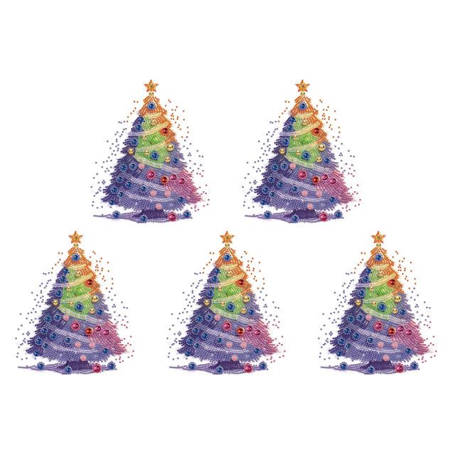 5 Uds 5D DIY Parcial Forma Especial Taladro Diamante Pintura Navidad 30x30cm
