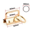 thumbnail image 5 of SPEEDWOX 20 Pcs Keychain Fob Hardware Set with Glass Breaking Pliers Tools 1 Pair Rubber Tips Key Fob Pliers for 1.25 Inch Webbing Fabric Strapping Wristlet Key Fob Golden Hardware, 5 of 5