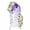 Purple, variant on Spring Blue Wisteria Flowers Arch Backdrop Cover 4FT, Rustic Floral Branches Spandex Fitted Stretchy Arch Stand Covers, Round Top Chiara Backdrop Cover for Wedding Party Birthday Baby Shower