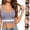 Black, variant on YUANxueke Womens Workout Gym Yoga Bras, Padded Wireless Crop Top, Scoop Neck Casual Longline Sports Bra,Black,L