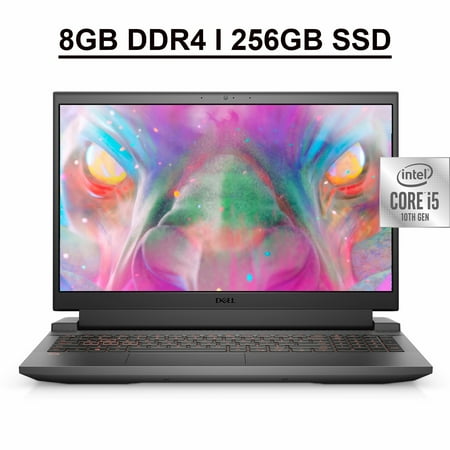 Dell G15 5510 Gaming 15 Laptop 15.6" FHD 120Hz Display 10th Gen Intel Quad-Core i5-10200H 8GB DDR4 256GB SSD GeForce GTX 1650 4GB Intel UHD Graphics Backlit KB HDMI WIFI6 Nahimic Audio Win10