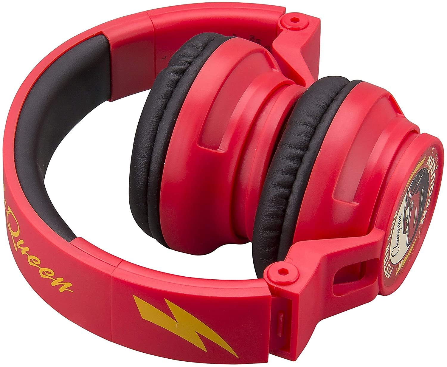 Cars 3 Bluetooth Headphones Disney Pixar Movie Wireless Kid Friendly Sound with Lightning McQueen Graphics