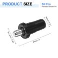thumbnail image 2 of 50pcs Shutter Repair Pins, Spring Loaded Plantation Shutter Replacement Repair Pins Metal Plantation Shutter Pins Louvers Staples for Windows, Black(1 x 0.46 x 0.31 Inch), 2 of 7