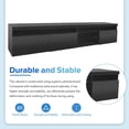 thumbnail image 5 of Royard Oaktree LED TV Stand for TVs up to 100" Extra Long TV Media Console w/Cabinets and LED Light, 5 of 7