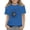 Blue, variant on Grblisyd Shirts for Girls 10-12 Years Kids Loose Sunflower Printed Summer Graphic Tops Crewneck Short Sleeve Butterfly Tees