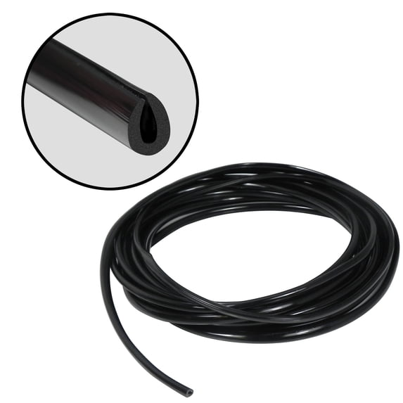 Full Size 21 Feet Black U Shape Car Door Edge Guard Trim