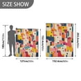 thumbnail image 6 of Yayeee Throw Blanket for Couch Soft Warm 60" x 80" Sofa Chair Bed Decoration, Art Geometric, 6 of 7