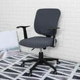 thumbnail image 2 of Split Office Chair Cover Waterproof Universal Washable Seat Cover Office Chair Cover Stretch Protective dark grey, 2 of 9