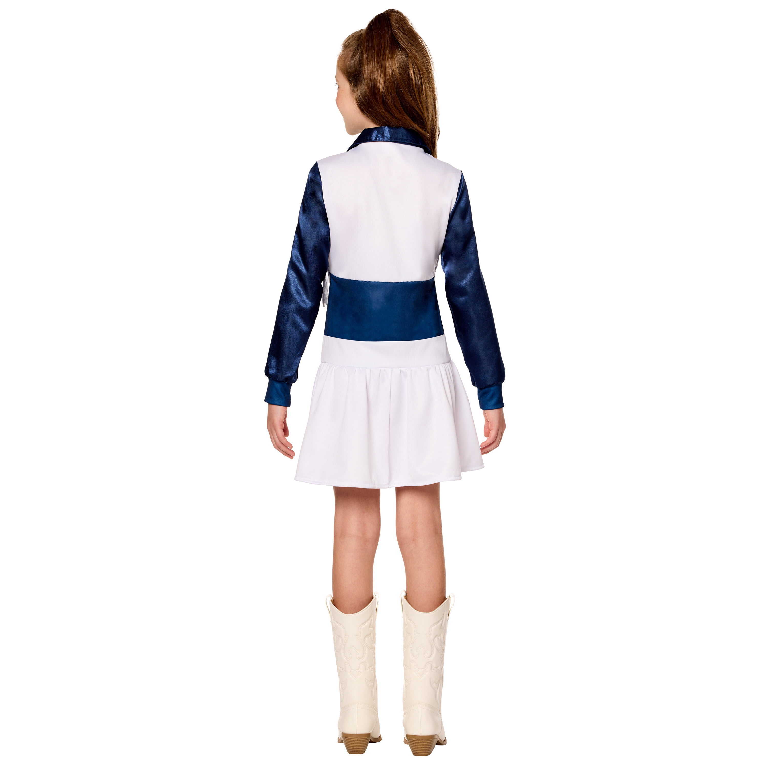 Dallas Cowboy Cheerleader, Halloween Costume for Children, Girls Size L (10/12), by Inspirit Designs
