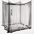 thumbnail image 5 of Mosquitera decorativa cuadrada negra WEIHJMXG con dosel grande 100% poliéster, 5 of 5