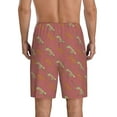 thumbnail image 4 of Lsque Leopard Print Mens Sleep Pajama Shorts,Short Pajama Pants, Cotton Ultra-Soft Knit-XX-Large, 4 of 9