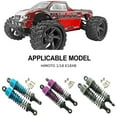 thumbnail image 2 of RCGOFOLLOW Wear-resistant Front Rear Shock Absorber For 1/18 HIMOTO E18DBL OFF-Road Blue, 2 of 5