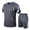 Grey, variant on Men's 2-Piece Athletic Set: Quick-Dry T-Shirt + Mens Shorts for Gym, Running & Casual Red L