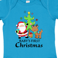 thumbnail image 4 of Inktastic Baby's 1st Christmas with Santa Reindeer and Tree Boys or Girls Baby Bodysuit, 4 of 5