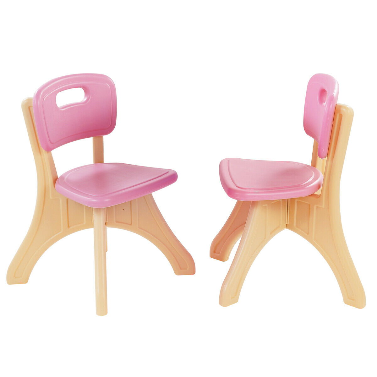 2pcs Children Activity Chair Kids Art Rounded Edge Lightweight Child