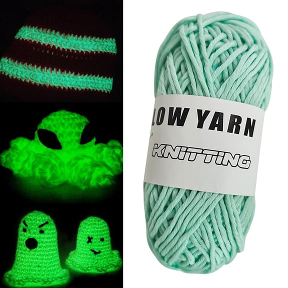 DIY Knitting Hand Knitted Glow In The Dark Yarn Luminous Yarn Fun Yarn Embroidery Floss Fade Resistant