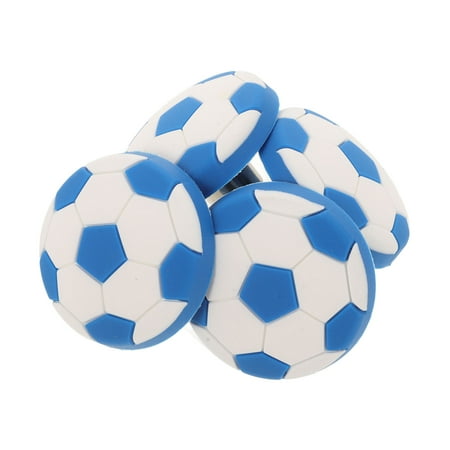 Amosfun 4Pcs Soccer Cabinet Knobs Silicone Durable Drawer Pulls for Home