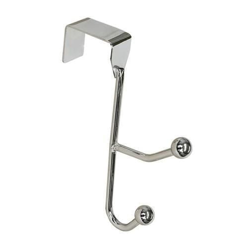 Over the Door Double Hook - Chrome