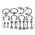 thumbnail image 7 of Jiaroswwei 16Pcs Lip Nose Eyebrow Stud Belly Tongue Rings Body Piercing Tool Jewelry Gift, 7 of 7