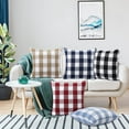 thumbnail image 6 of DSstyles Buffalo Check Plaid Throw Pillow Covers Black and White Farmhouse Outdoor Plaid Square Cotton Cushion Case for Farmhouse Home Decor Couch, Set of 2, 6 of 9