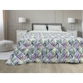 thumbnail image 1 of Animal Down Alternative Comforter, Bunnies with Flowers Pastel Spring Flora and Fauna Illustration, Microfiber Quilt for All Season, 5 Sizes, Dark Coral Pale Pink, by Ambesonne, 1 of 3