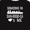 thumbnail image 4 of Inktastic San Diego Someone Loves Me Skyline Boys or Girls Long Sleeve Toddler T-Shirt, 4 of 5