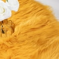 thumbnail image 4 of Soft Plush Fur Area Rug 2 x 4ft Yellow Shaggy Fluffy Rugs Rectangular Carpet for Bedroom Living Room Nursery Modern Decor Floor Mat, 4 of 6