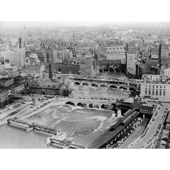 Aerial View of Rochester, New York, Unframed Photographic Print Wall Art Sold by ArtCom