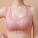 thumbnail image 4 of Sujetador Inalámbrico De Encaje Sin Costuras Ropa Interior Femenina Mariposa Talla Grande Corrección Push up Dos En Uno, 4 of 5