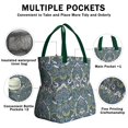 thumbnail image 3 of Boho Bohemia Flower Drawstring Lunch Bag Women - Drawstring Lunch Bag Insulated for Work Office - Stain-Resistant Large Lunchbags for Women with Multi-Pockets, 3 of 6