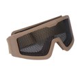 thumbnail image 4 of Gafas de seguridad transpirables resistentes a los golpes malla de hierro estampadas a prueba de viento y arena para fanáticos de juegos militares CS al aire libre caqui, 4 of 5